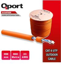 QPORT Q-CATO2 500m Outdoor 23AWG MAKARA CAT6 KABLO Q-CATO2 TURUNCU